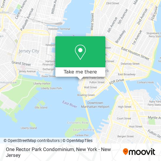 One Rector Park Condominium map
