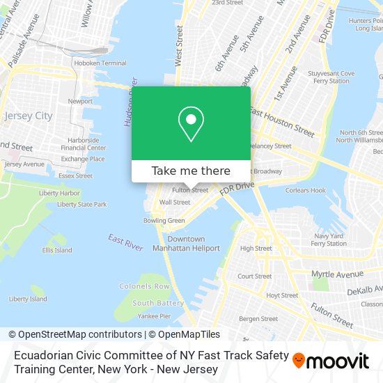 Mapa de Ecuadorian Civic Committee of NY Fast Track Safety Training Center