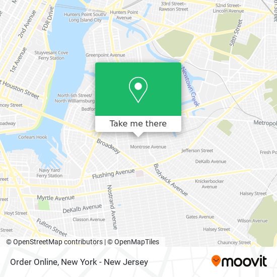 Order Online map