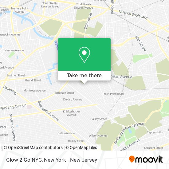 Mapa de Glow 2 Go NYC