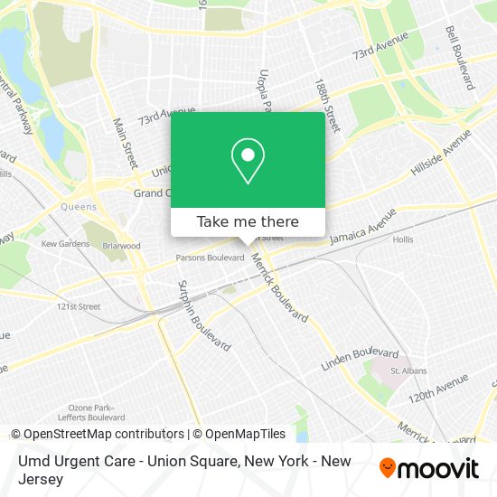 Umd Urgent Care - Union Square map