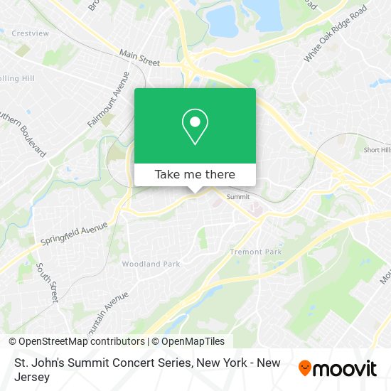 Mapa de St. John's Summit Concert Series