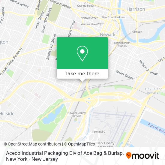 Mapa de Aceco Industrial Packaging Div of Ace Bag & Burlap