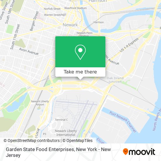 Mapa de Garden State Food Enterprises