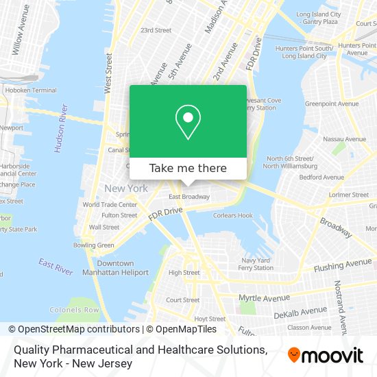 Quality Pharmaceutical and Healthcare Solutions map