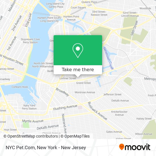 Mapa de NYC Pet.Com