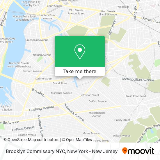 Brooklyn Commissary NYC map