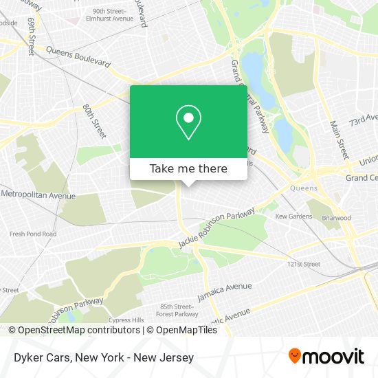 Dyker Cars map