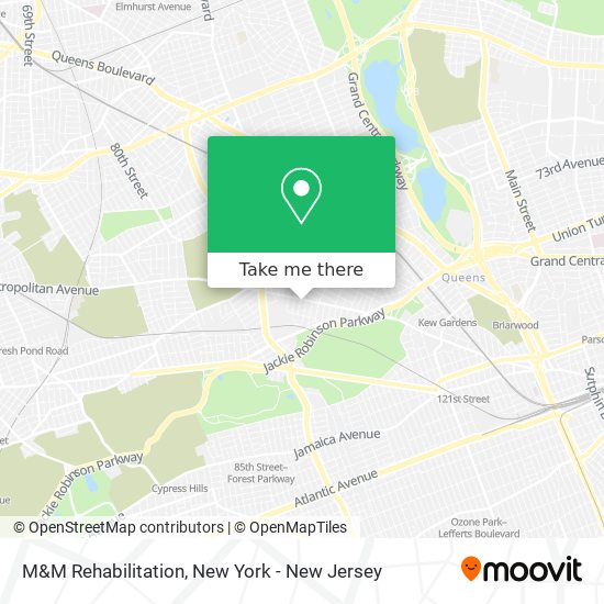 M&M Rehabilitation map