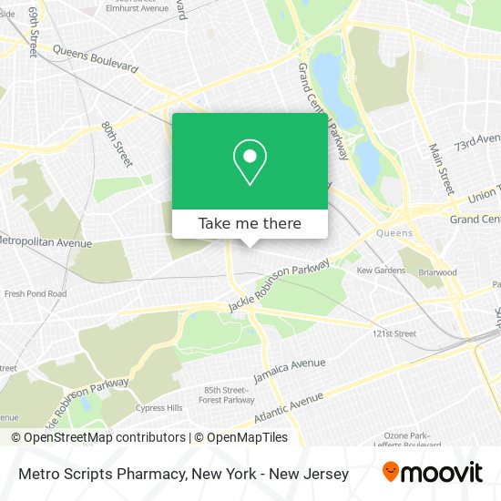 Metro Scripts Pharmacy map