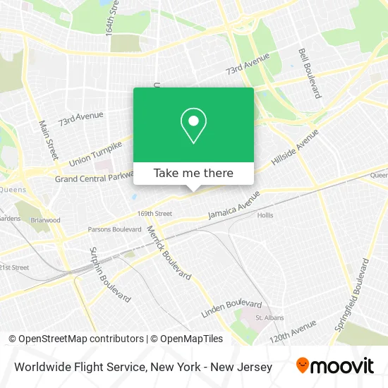 Worldwide Flight Service map