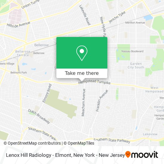 Mapa de Lenox Hill Radiology - Elmont