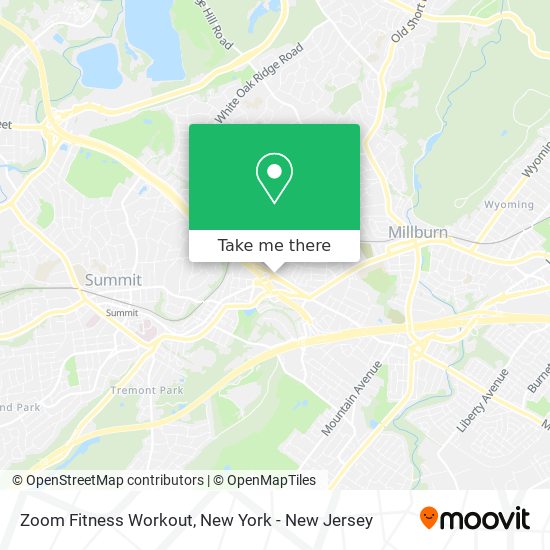 Zoom Fitness Workout map