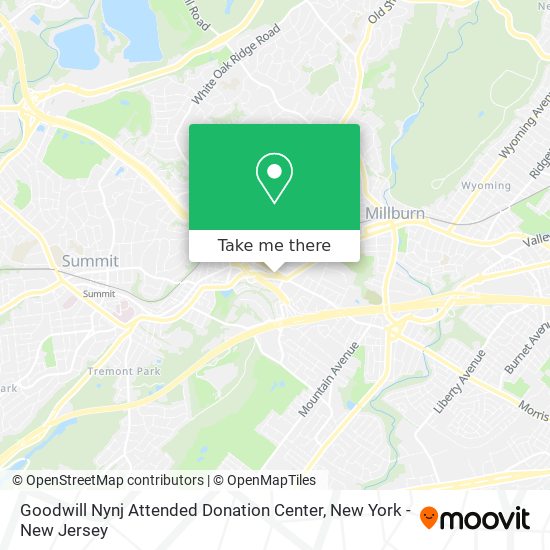 Mapa de Goodwill Nynj Attended Donation Center