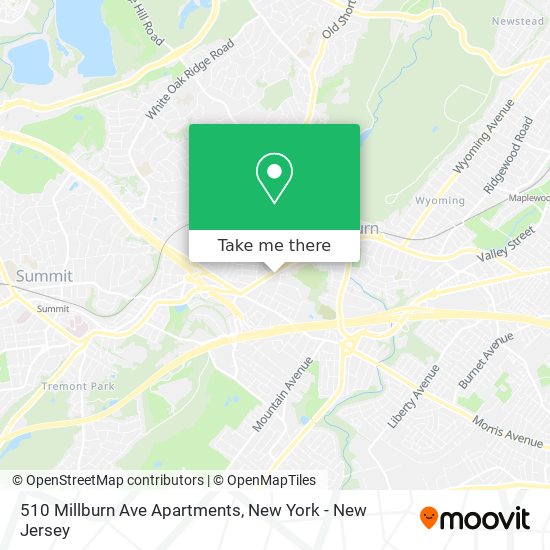 510 Millburn Ave Apartments map