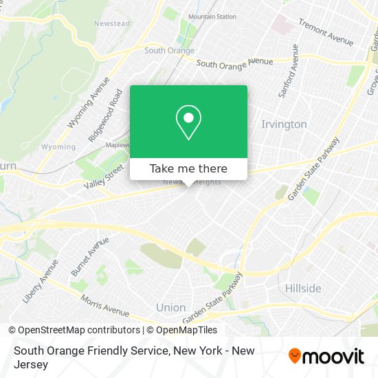 South Orange Friendly Service map