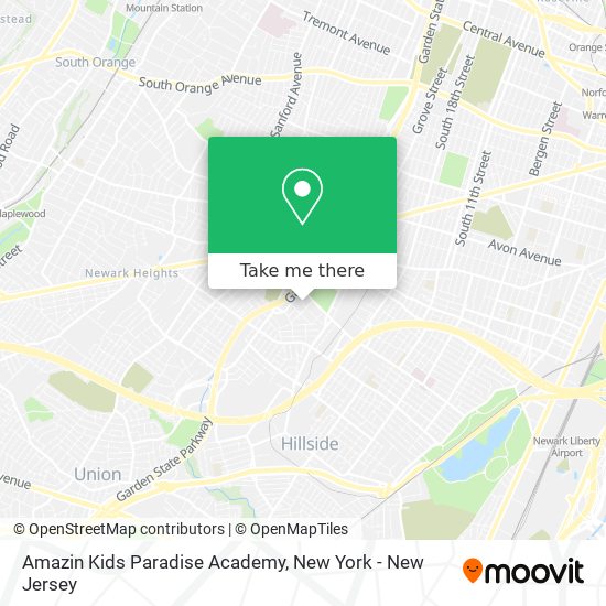 Amazin Kids Paradise Academy map