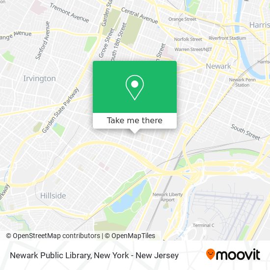 Newark Public Library map