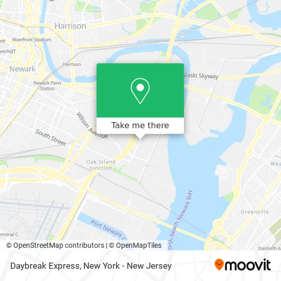 Daybreak Express map