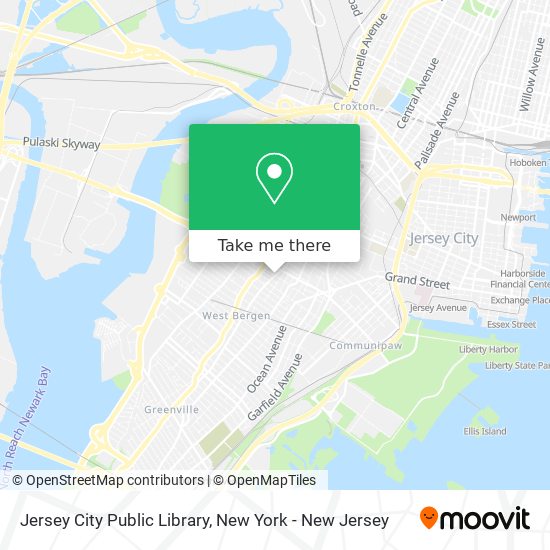 Jersey City Public Library map
