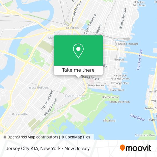 Jersey City KIA map