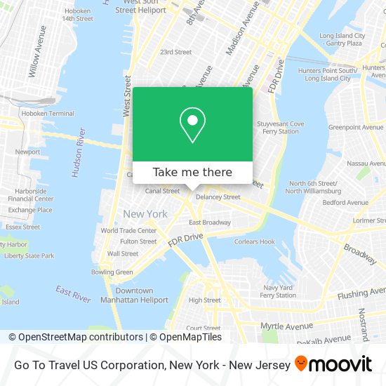 Go To Travel US Corporation map