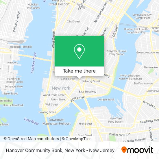 Hanover Community Bank map