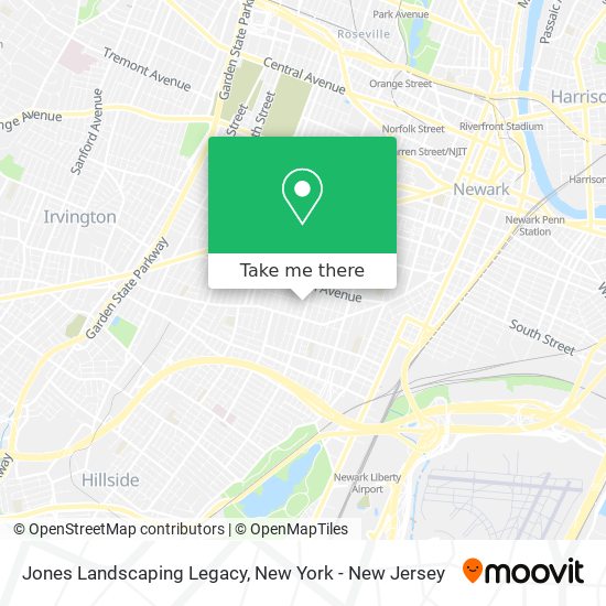 Jones Landscaping Legacy map