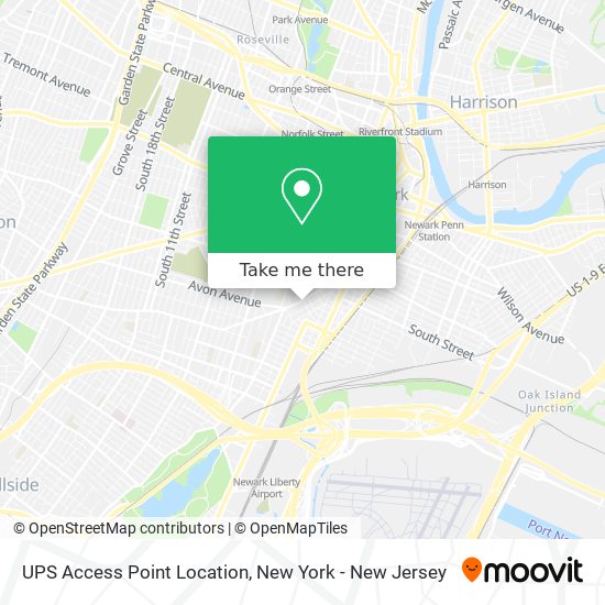 Mapa de UPS Access Point Location