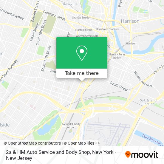 Mapa de 2a & HM Auto Service and Body Shop