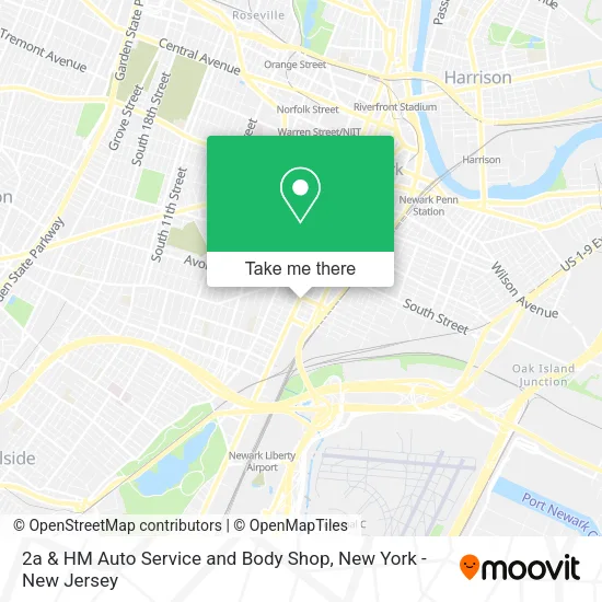 2a & HM Auto Service and Body Shop map