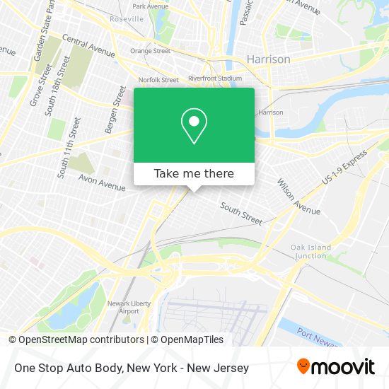 One Stop Auto Body map
