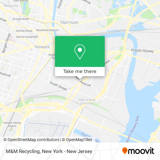 M&M Recycling map