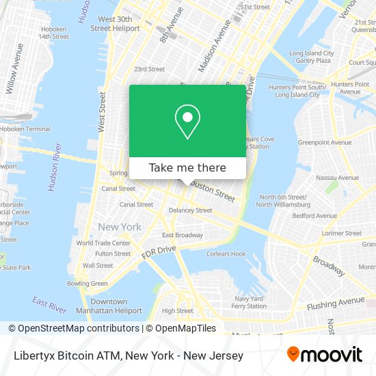 Libertyx Bitcoin ATM map