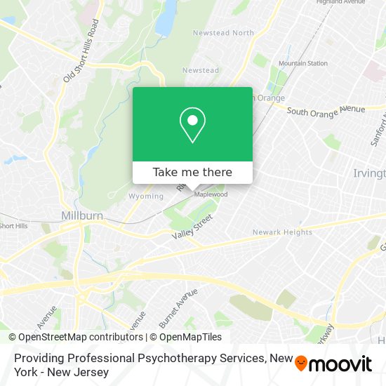 Providing Professional Psychotherapy Services map