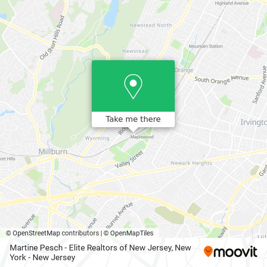 Martine Pesch - Elite Realtors of New Jersey map