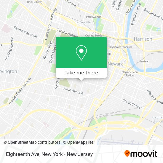 Mapa de Eighteenth Ave