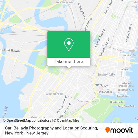 Carl Bellavia Photography and Location Scouting map
