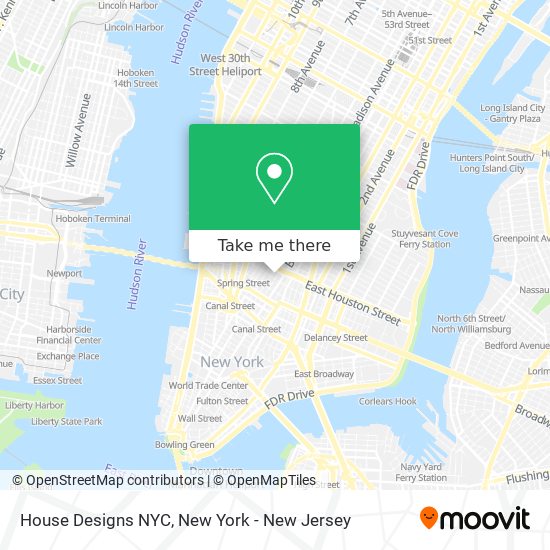 Mapa de House Designs NYC