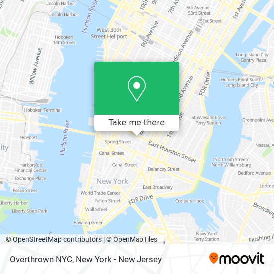 Mapa de Overthrown NYC