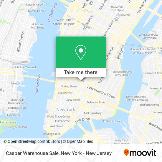 Mapa de Casper Warehouse Sale