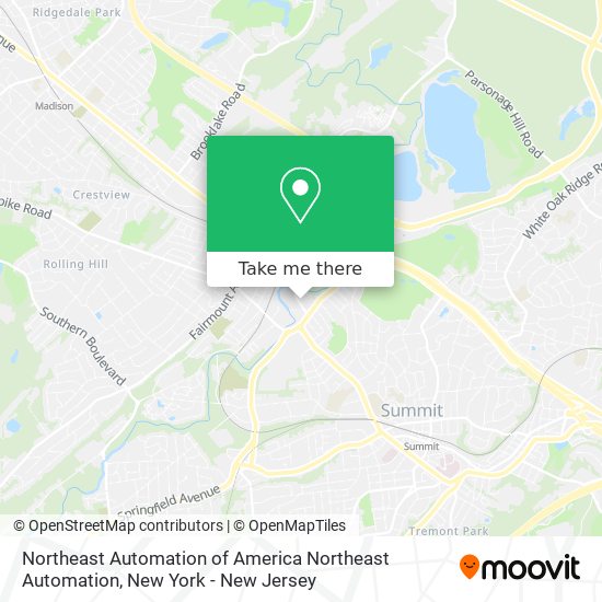 Mapa de Northeast Automation of America Northeast Automation