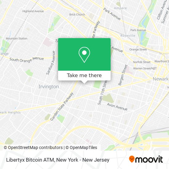 Mapa de Libertyx Bitcoin ATM