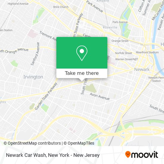 Mapa de Newark Car Wash