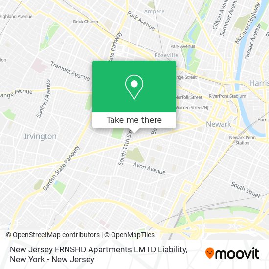 Mapa de New Jersey FRNSHD Apartments LMTD Liability