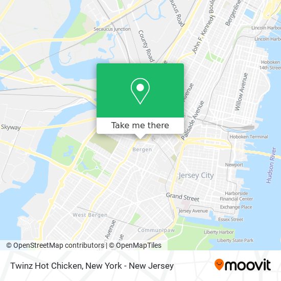 Mapa de Twinz Hot Chicken