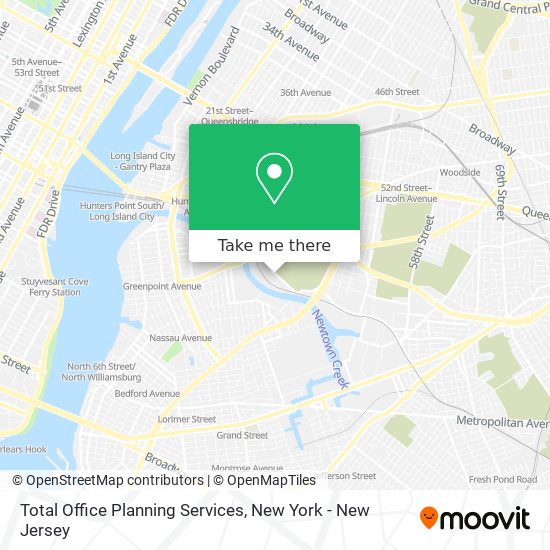 Mapa de Total Office Planning Services