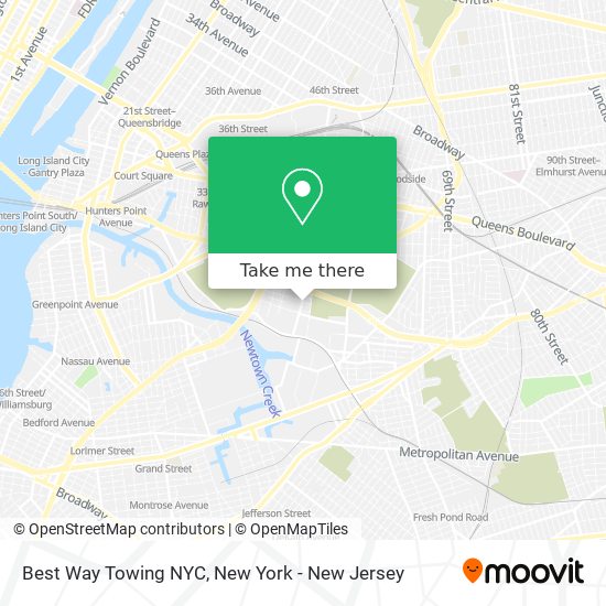 Mapa de Best Way Towing NYC