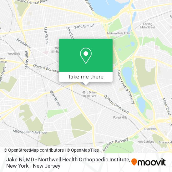 Jake Ni, MD - Northwell Health Orthopaedic Institute map
