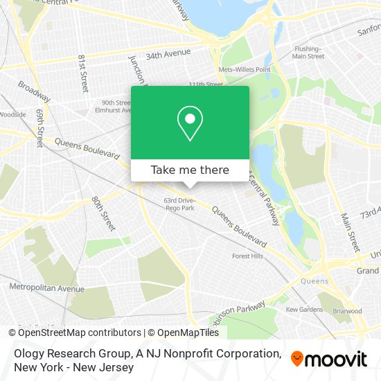 Ology Research Group, A NJ Nonprofit Corporation map